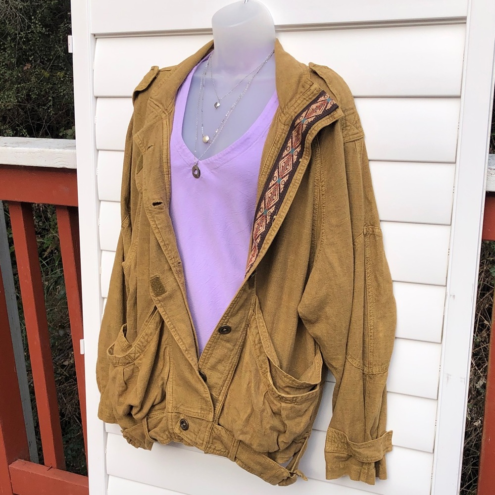 Free People Tan Utility Jacket - Picture 7 of 12